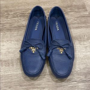 Prada Womens Driving Moccasin